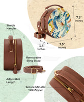 Leather Sling Bag | Nature by Perspective